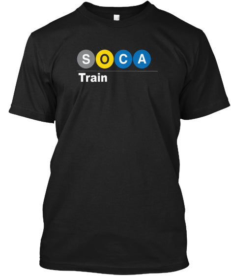 Soca Train tshirt NYC subway station icons Flatbush 